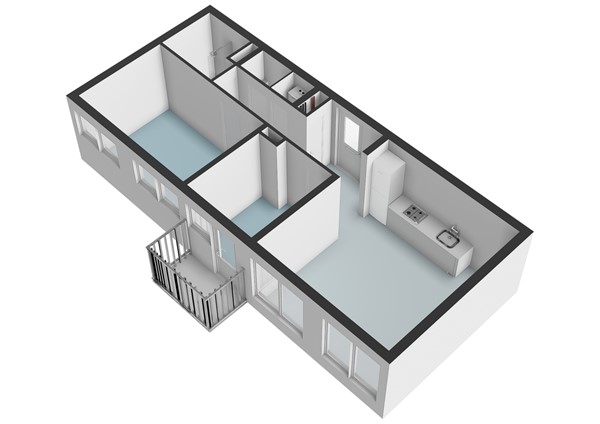 Floor plan - Van Beuningenstraat 67, 1051 XD Amsterdam 
